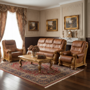 Pyka Kožená sedacia súprava CEZAR II Prevedenie: 3-sed / bez rozkladu 3N vyobraziť