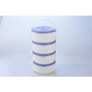 MAKRO - Obedár / jedlonosič 4 dielny 4x1L, plastový, rôzne farby vyobraziť