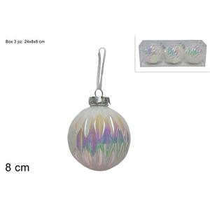 MAKRO - Ozdoba vianočná 8cm sada 3ks vyobraziť