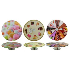 MAKRO - Podnos na tortu otočný 30cm rôzne dekory vyobraziť