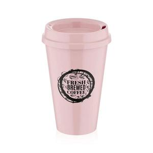 MAKRO - Pohár na kávu s viečkom Dekor vyobraziť