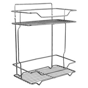 MAKRO - Polička 2 poschodová pochrómovaná, 15, 5x36x28, 50cm vyobraziť
