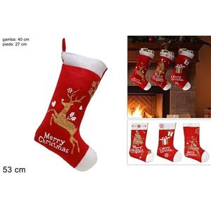 MAKRO - Ponožka vianočná 53cm rôzne dekory vyobraziť