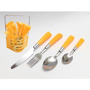 MAKRO - Príbor color 24dielny + stojan vyobraziť