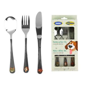 MAKRO - Príbor detský 3ks, farebný dekor vyobraziť