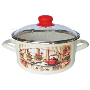 MAKRO - Randlík smalt 14cm 1L so sklenenou pokrievkou Rustika vyobraziť