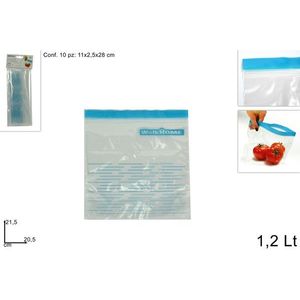 MAKRO - Sáčik uzatvárateľný 10ks 20, 5x21, 5cm vyobraziť