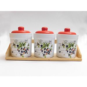 MAKRO - Sada dóz 3ks na poličke drevo vyobraziť