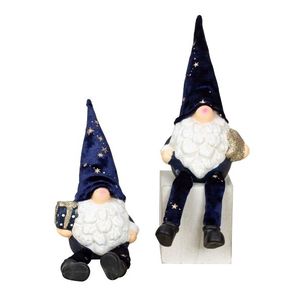 MAKRO - Santa škriatok modrý 25cm, rôzne druhy vyobraziť