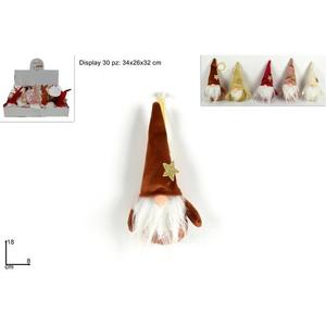 MAKRO - Škriatok vianočný 18cm různé farby vyobraziť