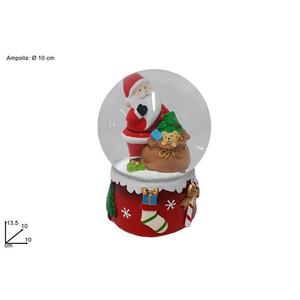 MAKRO - Snežítko Santa 10cm vyobraziť