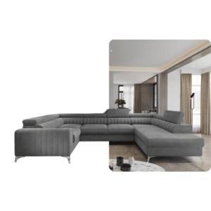 ArtElta Rohová sedacia súprava LOUIS U | pravá LOUIS farba: Velvetmat 04 vyobraziť