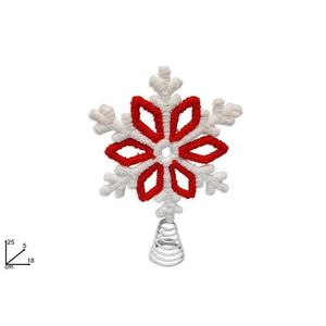 MAKRO - Špic -vločka na stromček 25cm vyobraziť