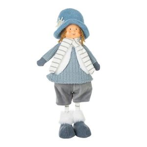 ArtFir Vianočná dekorácia DOLL | modrá 40 cm vyobraziť