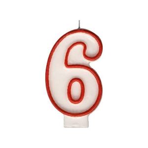 MAKRO - Sviečka číslo 6 vyobraziť