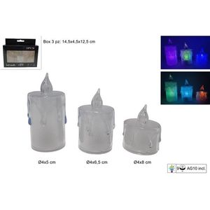 MAKRO - Sviečka LED sada 3ks vyobraziť