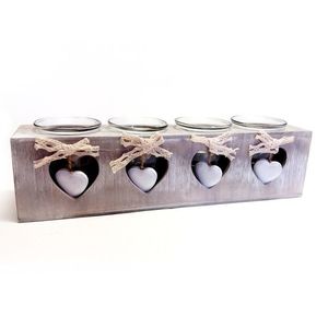 MAKRO - Svietnik na 4 čajové sviečky vyobraziť