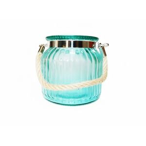 MAKRO - Svietnik sklo farebný 9, 5x10cm vyobraziť