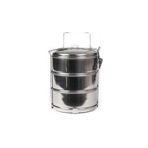 MAKRO - Trojdielny nerezový obedár 3 x 1L vyobraziť