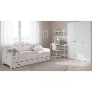 ArtAdrk Detská posteľ EMKA | biela/sivá 80 x 160 cm vyobraziť