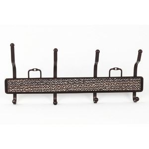 MAKRO - Vešiak hnedý 4 háčiky vyobraziť