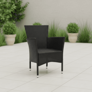 Elvisia Záhradné kreslo VERDE | antracit vyobraziť