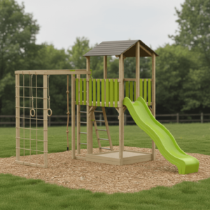 ArtWD Detský záhradný domček s ihriskom LUCK vyobraziť