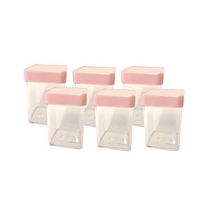 PETRA PLAST - Sada dóz 6ks umelá hmota, 150ml 5, 5x8x5, 5cm, rôzne farby vyobraziť