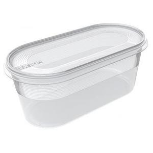 PLAST TEAM - Dóza HELSINKI 800ml číra oválna, 10x8x19cm vyobraziť