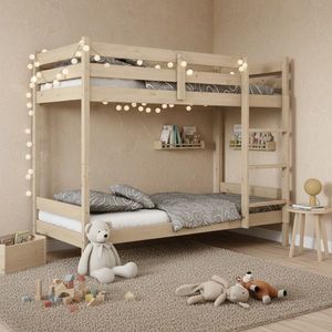 Elvisia Drevená poschodová posteľ AVA s roštom | borovica 80 x 200 cm vyobraziť