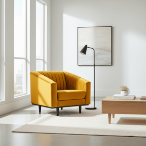 Signal Kreslo ASPREY Velvet 1 | žltá vyobraziť