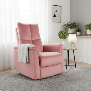 Signal Relaxačné kreslo NEPTUN VELVET | ružová vyobraziť