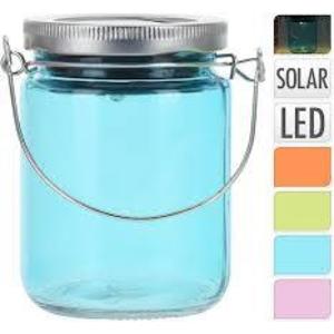 Solar dóza sklo 7x9cm rôzne farby vyobraziť