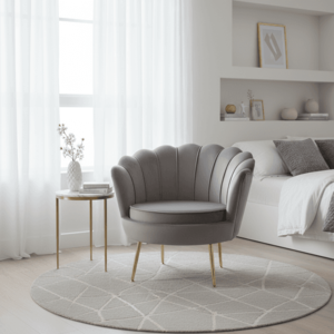 Signal Kreslo CAMELLIA 1 VELVET | sivá vyobraziť