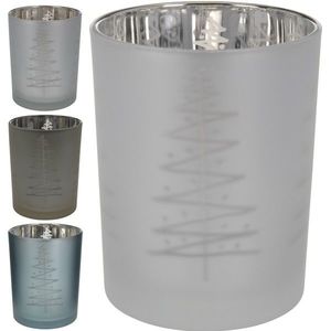 Svietnik sklo 12, 5cm rôzne farby vyobraziť