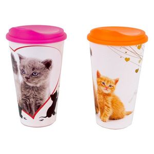 TVAR - Pohár s náustkom 4dl maznáčikovia rôzne motívy, umelá hmota vyobraziť