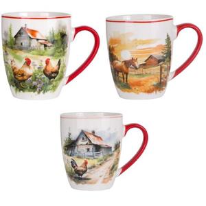 VERONI - Hrnček 360ml Vilage rôzne dekory vyobraziť