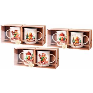 VERONI - Hrnček vianočný Ciastek 2ks rôzne motívy vyobraziť