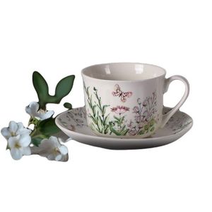 VERONI - Šálka s podšálkou Jardin vyobraziť