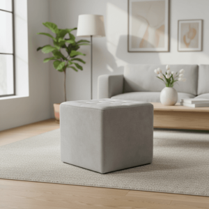 Signal Taburetka LORI VELVET | svetlosivá vyobraziť