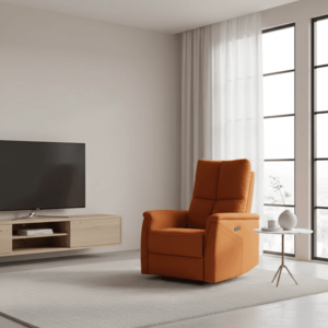 Signal Relaxačné masážne kreslo NEPTUN VELVET M | škoricová vyobraziť