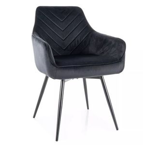 Signal Jedálenská stolička SERVIO VELVET | čierna vyobraziť