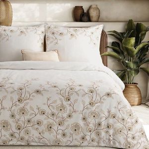 ArtFir Obliečky na dvojlôžko SPRING 44 | biela/hnedá 220 x 200 cm vyobraziť