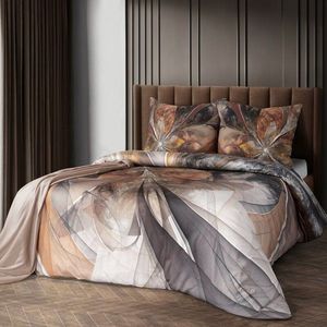 ArtFir Obliečky na dvojlôžko LUMEA | krémová/červená 160 x 200 cm vyobraziť