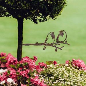 Záhradná dekorácia Bird On The Branch 06 - Brown vyobraziť