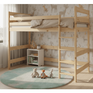 BMS Vyvýšená posteľ ANTRESOLA | borovica 90 x 200 cm vyobraziť