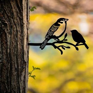 Záhradná dekorácia Bird On The Branch 02 - Black vyobraziť