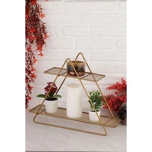 Dekoratívna kovová nástenná polica Piramit D2K vyobraziť