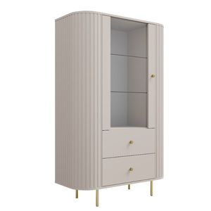 ArtLemp Vitrína VAOLIA 1F2S | pieskovo béžová vyobraziť
