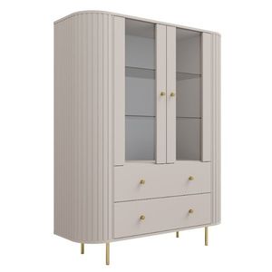 ArtLemp Vitrína VAOLIA 2F2S | pieskovo béžová vyobraziť